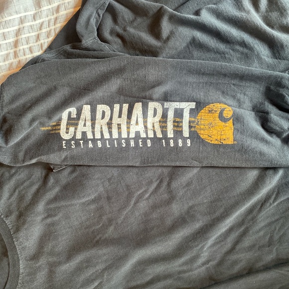 Carhartt EST 1889 Black Long Sleeve T Shirt Size 4XL - Picture 4 of 7